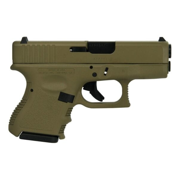 Glock 26 Gen 3 Custom "FDE" Subcompact Handgun 9mm Luger 10/rd Magazine 3.43" Barrel USA