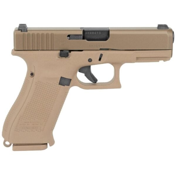 Glock 19x Gen 5 Compact Handgun 9mm Luger 10/rd Magazines (3) 4.02" Barrel Coyote Brown Night Sights USA