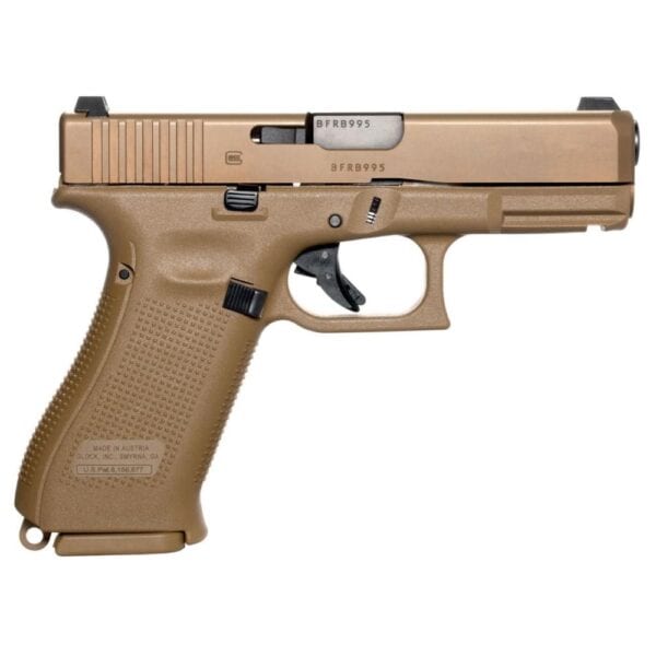 Glock 19x Compact Handgun 9mm Luger 17/rd Magazines (3) 4.02" Barrel Coyote Brown Night Sights USA