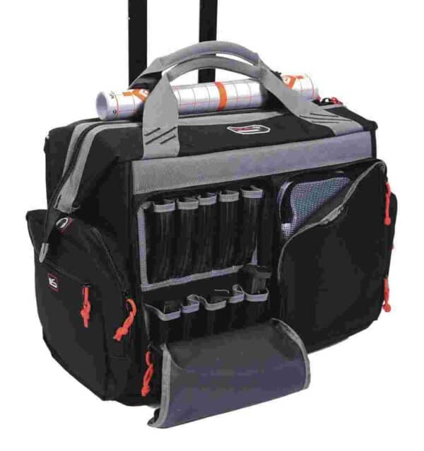 G-Outdoors Rolling Range Bag- with Telescoping Handle-Black