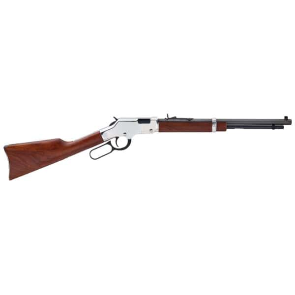 Henry Golden Boy Silver Compact/Short LOP Rifle 22 LR 12rd Capacity 17" Barrel Walnut