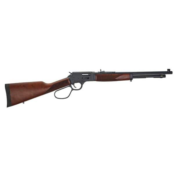 Henry Big Boy Steel w/Side Gate Rifle .44 Mag/.44 Spl 10rd Capacity  20" Round Barrel Large Loop Lever Walnut Stock