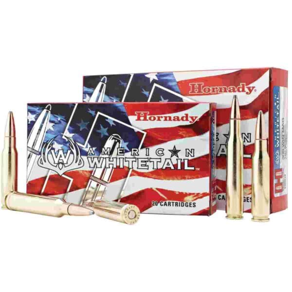 Hornady American Whitetail Rifle Ammunition .243 Win 100 gr BTSP 2960 fps 20/ct