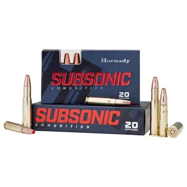 Hornady Sub-X Subsonic Rifle Ammunition .30-30 Win 175 gr. PT 1050 fps 20/ct