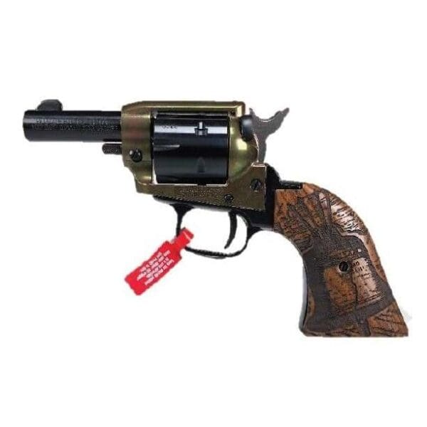 Heritage Barkeep Handgun .22 LR 6rd Capacity 2" Barrel Black and Case Hardened Engraved Bell Grip