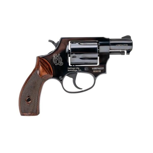 Heritage Roscoe Handgun .38 Special 5rd Capacity 2" Barrel Black with Wood Grips