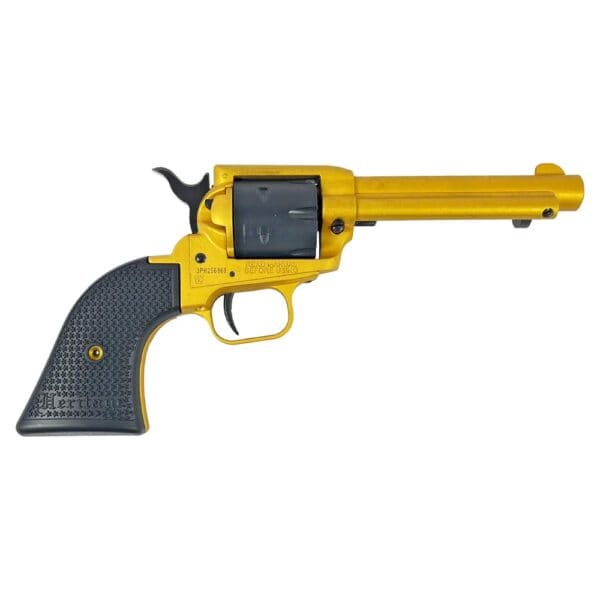 Heritage Rough Rider Gold Cerakote Handgun .22 LR 6rd Capacity 4.75" Barrel Polymer Black