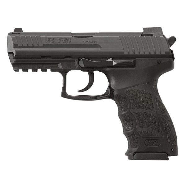 H&K P30 Handgun 9mm Luger 10rd Magazines(3) 3.85" Barrel DA/SA V3 Rear Decocking Button Night Sights