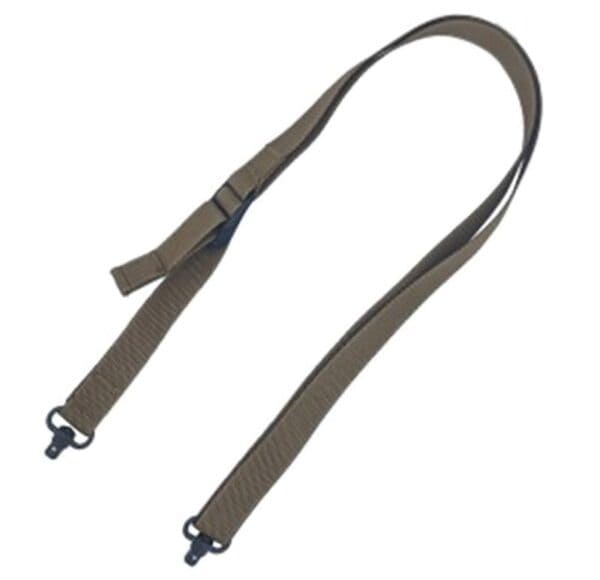 TacShield Sport Ridge 2 Point Rifle Sling 1" Wide QD Swivels Coyote Brown