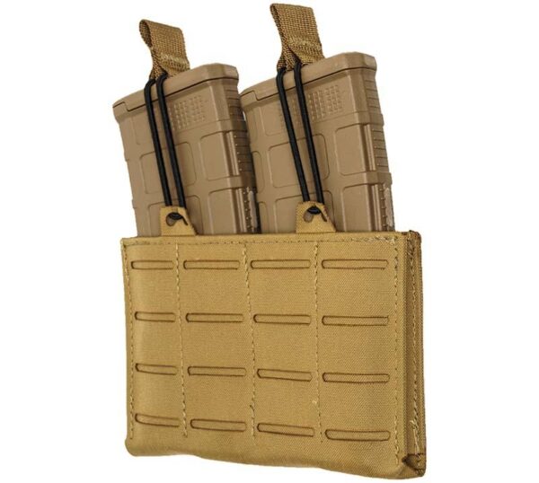 TacShield RZR Molle Double Rifle Magazine Pouch Coyote Brown