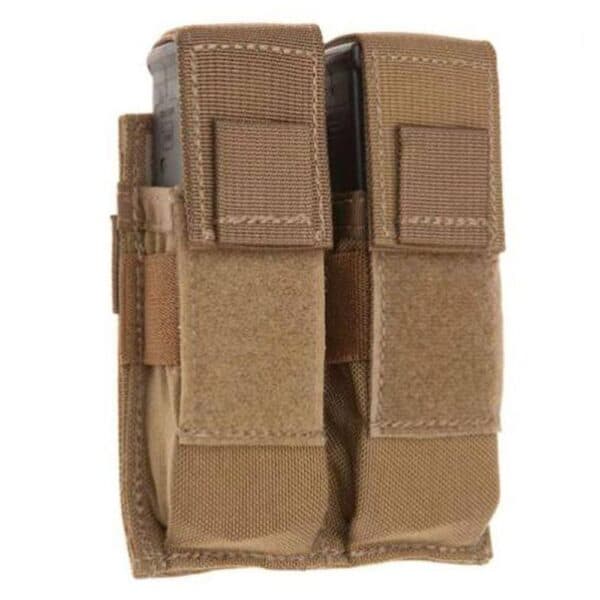 TacShield RZR Molle Double Universal Pistol Magazine Pouch Coyote