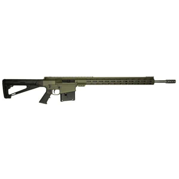 GLFA  AR Long Action Rifle 6.5 PRC 5rd Magazine 24" Barrel MLOK Handguard OD Green Cerakote