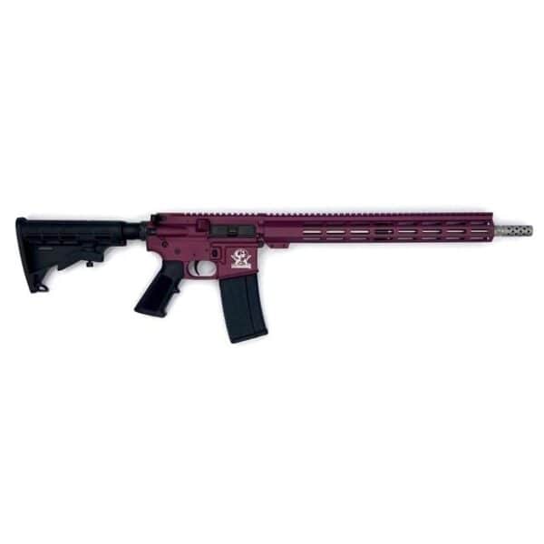 GLFA AR-15 Rifle .223 Wylde 30rd Magazine 16" Stainless Steel Black Cherry Frame