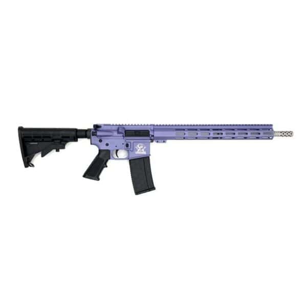 GLFA AR-15 Rifle .223 Wylde 30rd Magazine 16" Stainless Steel Barrel Wild Orchid Frame