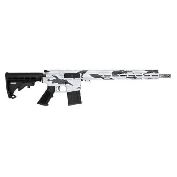 GLFA .223 Wylde Rifle .223 Wylde 30rd Magazine 16" Threaded Barrel Snow Camo Stainless Steel with 15.25" Handguard