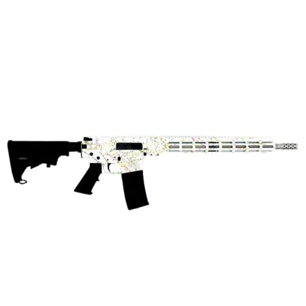 Great Lakes AR-15 "Saved By the Splatter" Rifle .223 Wylde 30rd Magazine 16" Barrel White/Stainless Steel