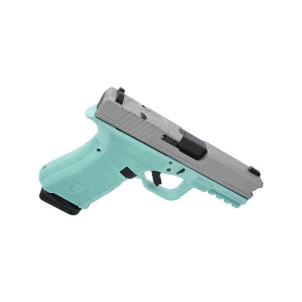 Black Rain Frontline Handgun 9mm Luger 15rd Magazine 3.75" Barrel  Robins Egg Blue/Satin Mag Finish Optic Ready