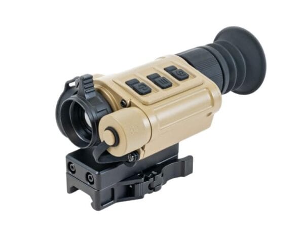 InfiRay Rico Micro V2  640 12 Micron 25mm FDE  Hand Held / Stand Alone Weapon Sight / Clip-On Mode / Weapon Mounts Optional