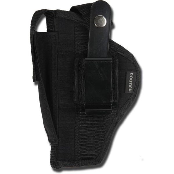 Bulldog Extreme Handgun Holster with Belt Loop and Clip for Taurus Public Defender Judge w/ 85 Frame Black Ambi