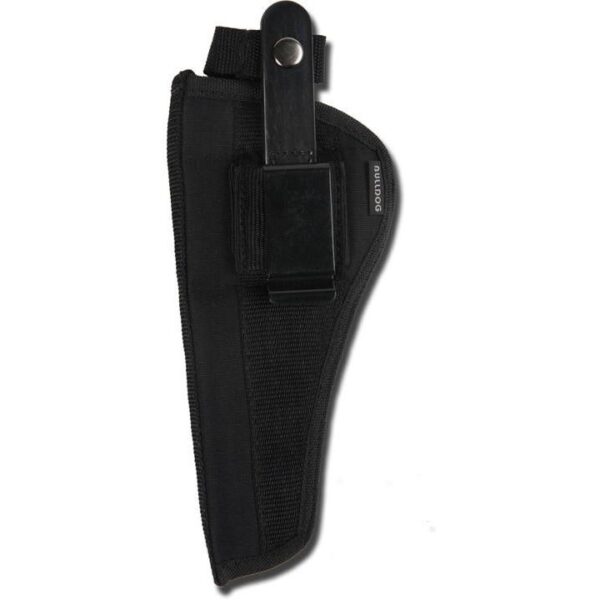 Bulldog Extreme Handgun Holster with Belt Loop and Clip for Revolvers with 5-6.6" Barrels Black Ambi