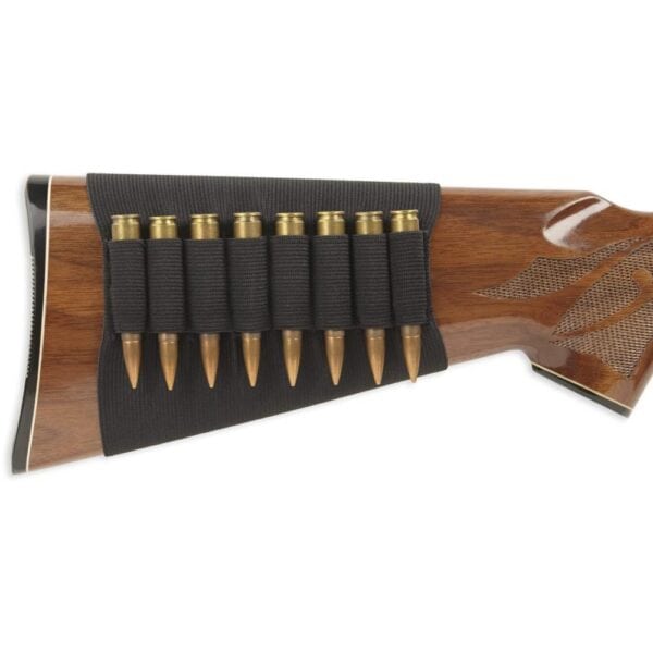 Bulldog Cases Butt Stock Rifle Shell Holder Holds 8 Cartridges Black