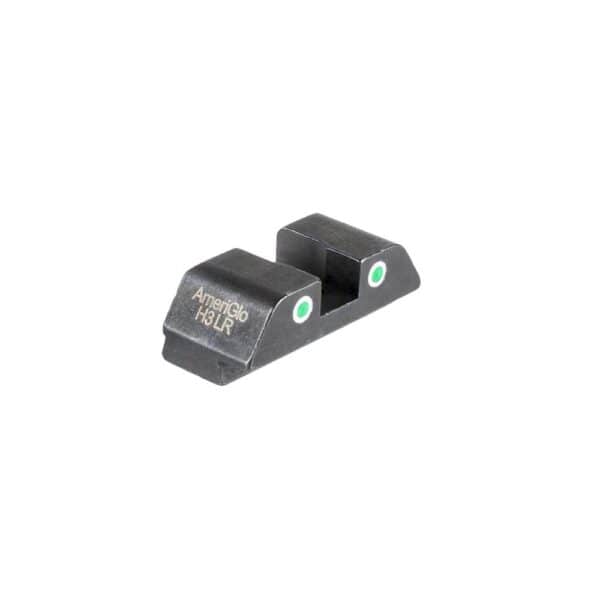 Ameriglo Tritium 2-Dot Rear Handgun Sight for Glock 42/43/43x/48 Green with White Front