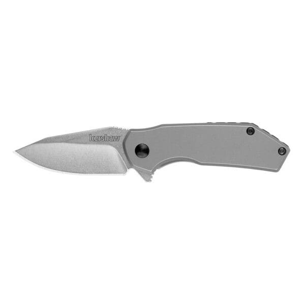 Kershaw Valve Folding Knife 2-1/4" Drop Point Blade Silver