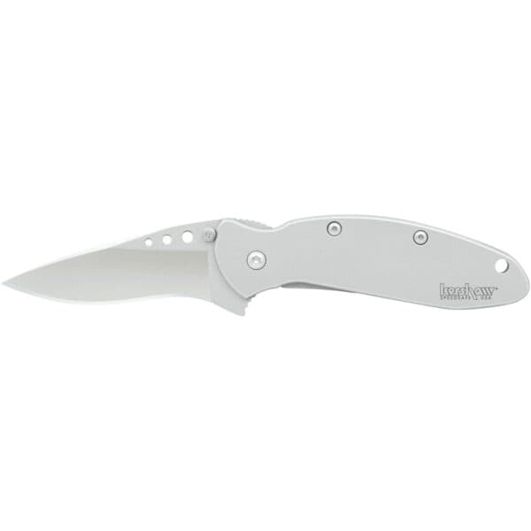 Kershaw Ken Onion Scallion Folding Knife 2-2/5" Drop Point Blade Silver