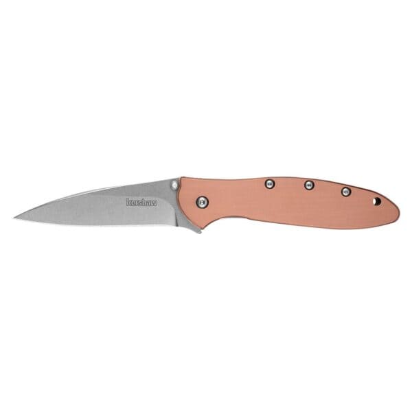 Kershaw Leek Folding Knife 3" Drop Point Blade Copper