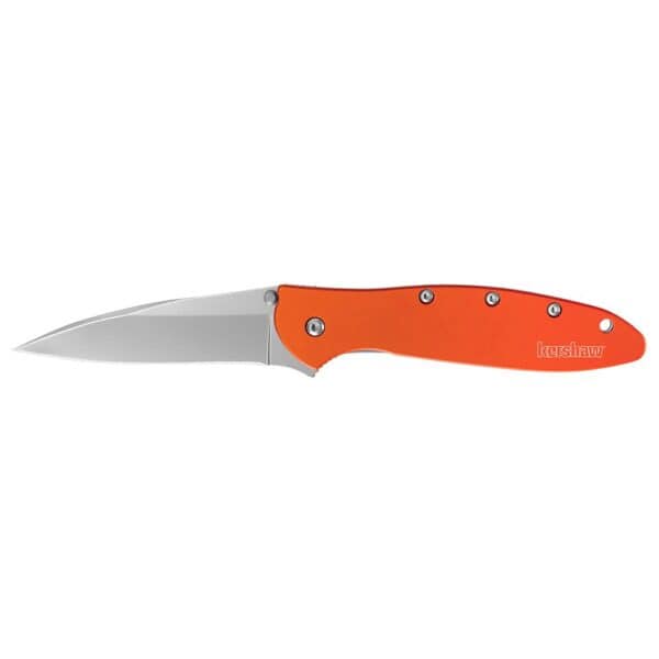 Kershaw Leek Folding Knife 3" Drop Point Blade Orange