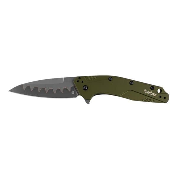 Kershaw Dividend Folding Knife 3" Drop Point Blade Olive