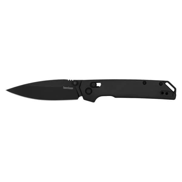 Kershaw Iridium Folding Knife 3-2/5" Spear Point Blade Black