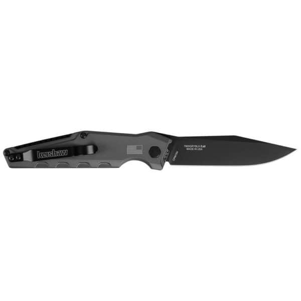 Kershaw Launch 7 Automatic Knife 3-7/10" Drop Point Blade Grey