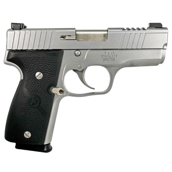 Kahr K9 Limited Edition Cut Out Stainless Steel Slide Handgun 9mm  Luger 7/rd Magazines 3.6" Barrel TruGlo Sights