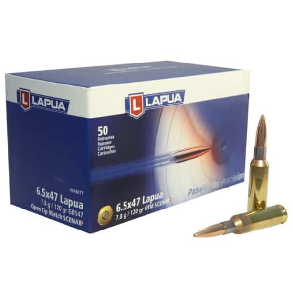 Lapua Scenar-L OTM Rifle Ammo 6.5x47 120 gr 50/ct