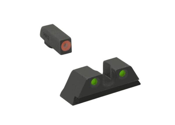 Meprolight ML40889 Hyper-Bright Orange Ring Front/Green Rear Sights for FN 509