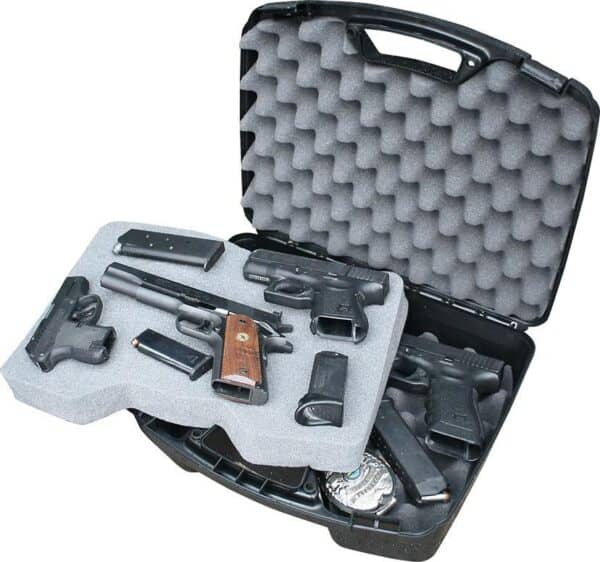 MTM Snap-Latch Four 4 Pistol Case for Up to 8" Barrel - Black