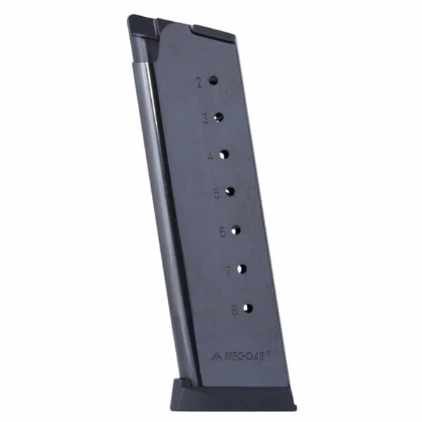 MEC-GAR 1911 Full Size Blued Magazine .45 ACP Nickel 8/rd