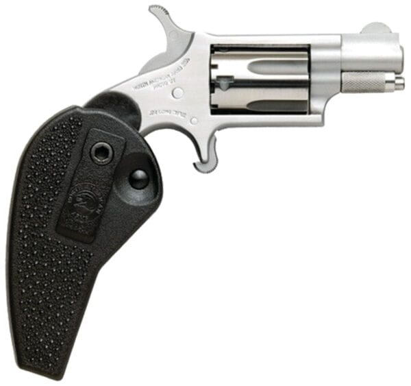 NAA Mini Revolver Handgun 22LR 5rd Capacity 1.125" Barrel Silver with Black Grip