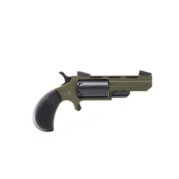 NAA Green Huntsman Handgun .22 LR 5rd Capacity 2" Barrel OD Green/Black