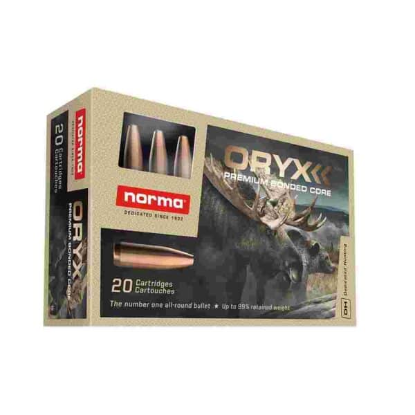 Norma ORYX Rifle Ammunition 6.5 Creedmoor 156gr JSP 2850 fps 20/ct