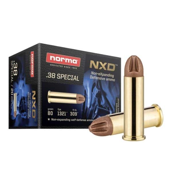 Norma NXD Handgun Ammunition .38 Spl 80gr NXD 20/ct