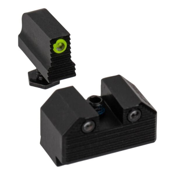 Optics Ready Stealth Night Sight Set Yellow Front Black Rear MOS Models 43x