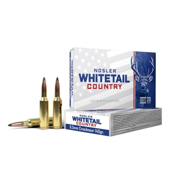 Nosler Whitetail Country Rifle Ammunition 6.5  Creedmoor 140gr SP 2650 fps 20/ct