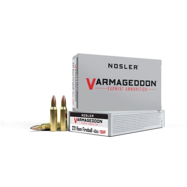 Nosler Varmegeddon Rifle Ammunition .221 Rem Fireball 40 gr FBHP 3100 fps - 20/box