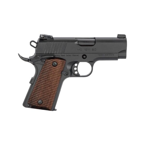 EAA Girsan MC1911 SC Officer Model Handgun .45 ACP 6rd Magazine 3.4" Barrel Black w/Brown Grips