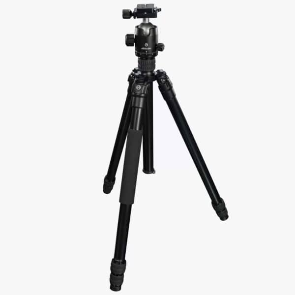 Athlon Midas AL28 Aluminum Tripod 17" - 65" Black with Soft Sided Carrying Case