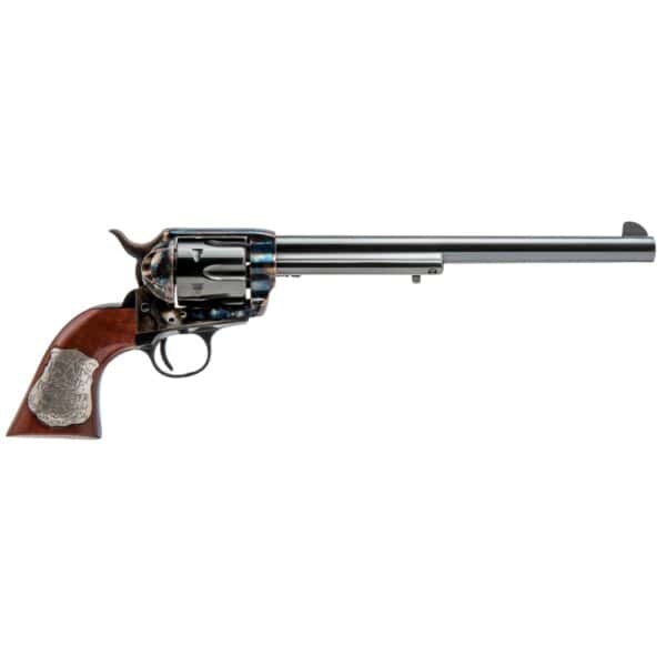 Cimarron Wyatt Earp Frontier Buntline Handgun .45 Colt 6rd Capacity 10" Barrel Case Hardened with Wood Grip