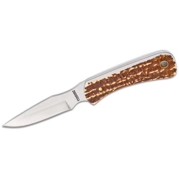 Schrade Uncle Henry 301UH Fixed Knife 3-1/8" Drop Point Blade Brown with Leather Sheath