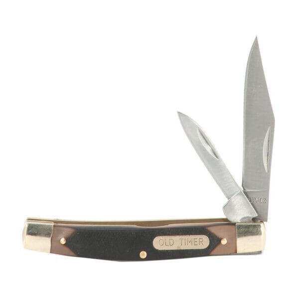 Old Timer Middleman Jack 2 3 5/16" Blade Black and Brown